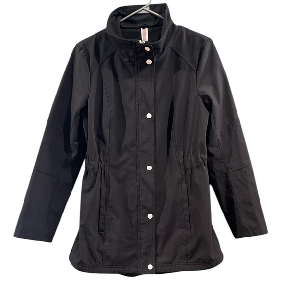 Jessica Simpson Black Zip-Up Spring Jacket - Size Small - Picture 2 of 9